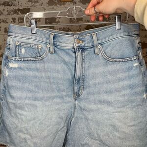J. Crew | women denim distressed shorts